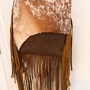 American Darling Conceal CarryCowhide Leather Fringe Bag